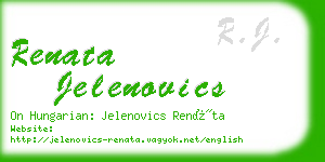 renata jelenovics business card